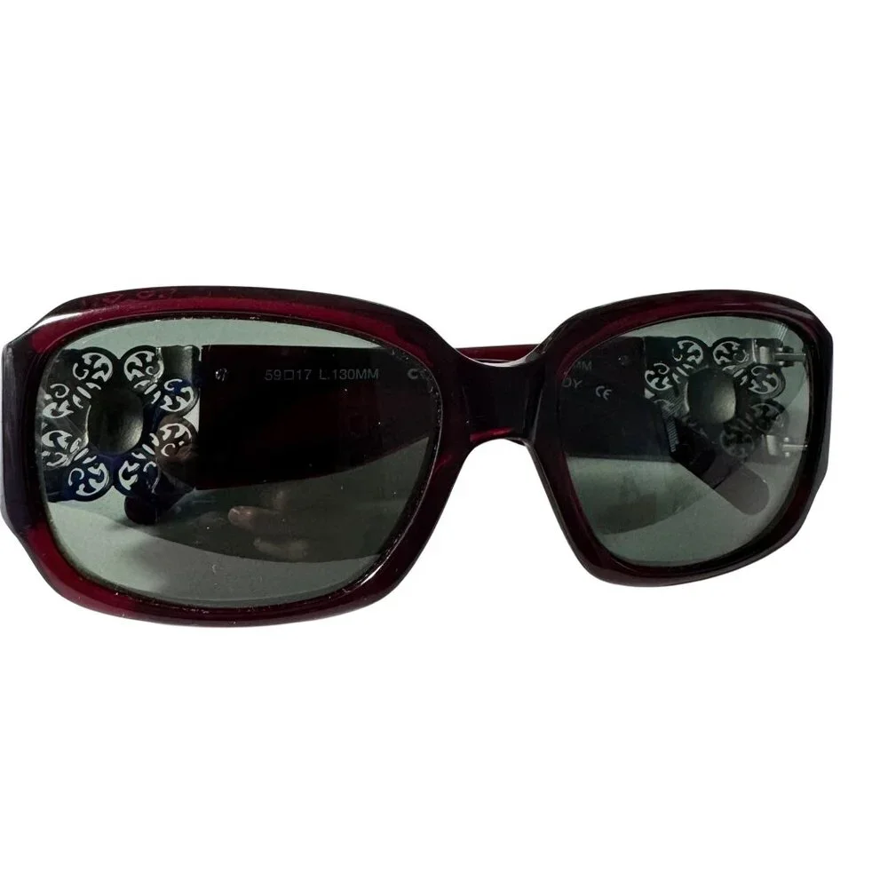 Jessica McClintock Burgundy Eyeglasses 59-17-130MM JMC 558 Oversized Frames Only - Picture 11 of 11